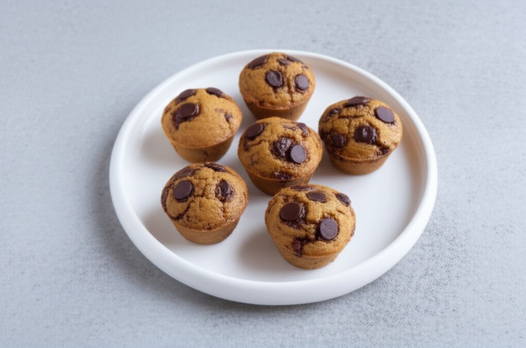 Flourless Peanut Butter Chocolate Chip Blender Muffins