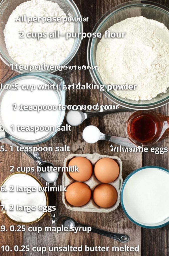 Fluffy Maple Buttermilk Pancakes