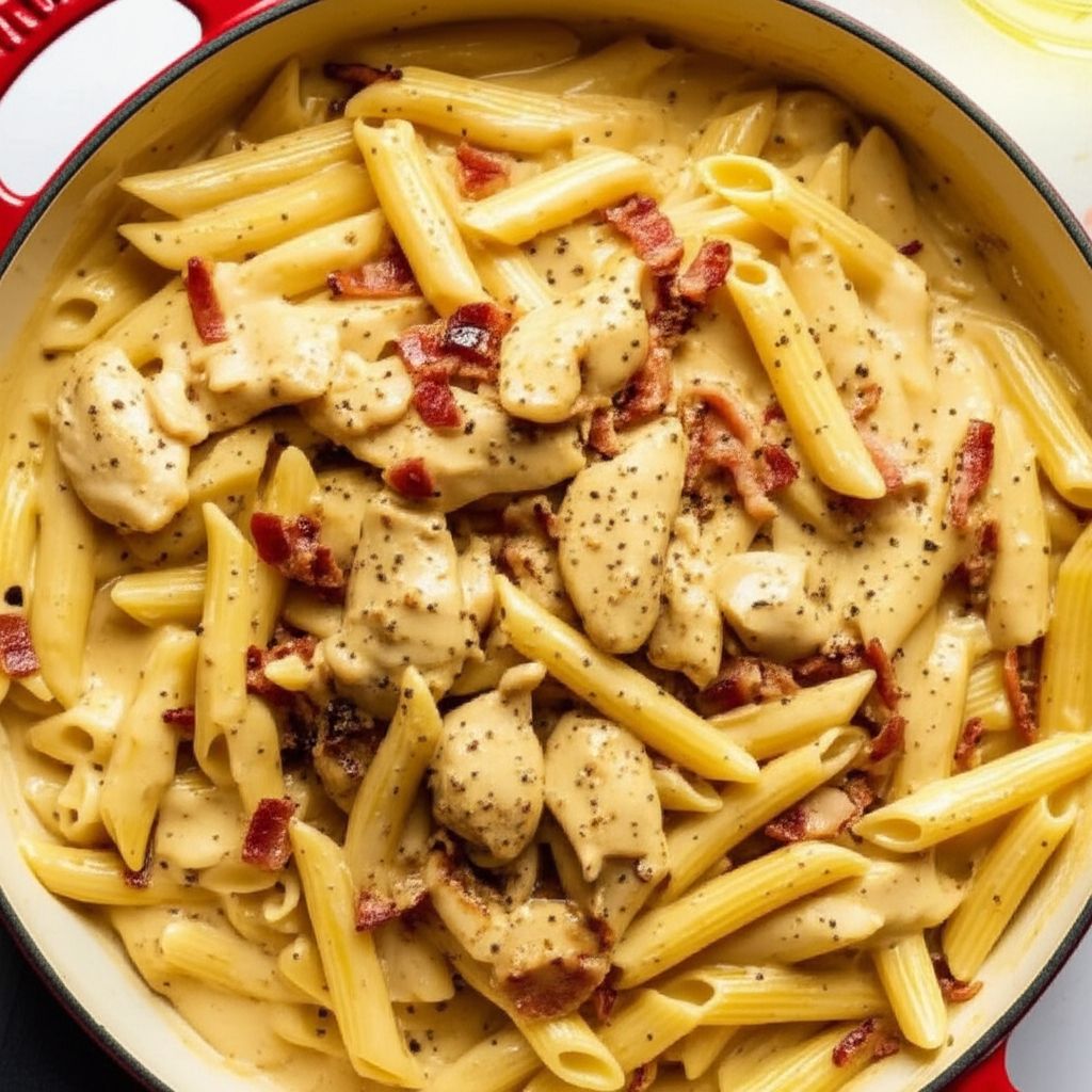 Four-Cheese Chicken Carbonara