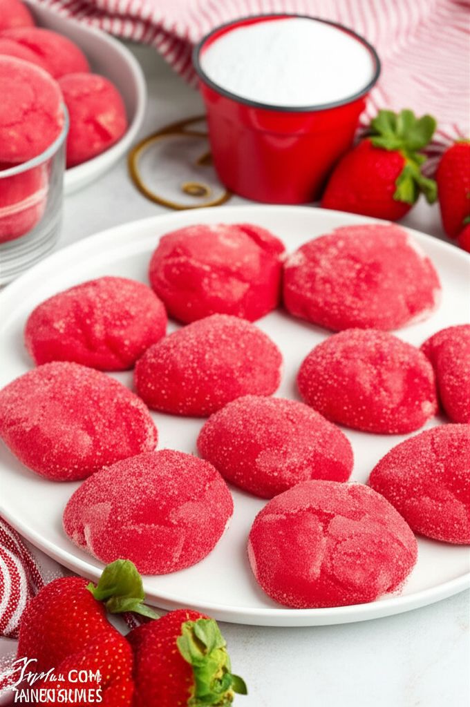 Fresh Strawberry Cookies