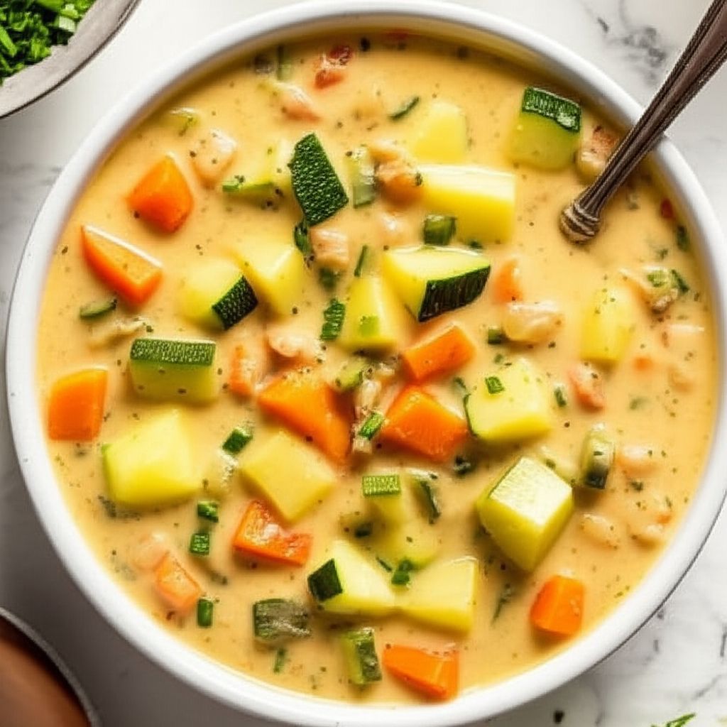 Garden Veggie Zucchini Soup