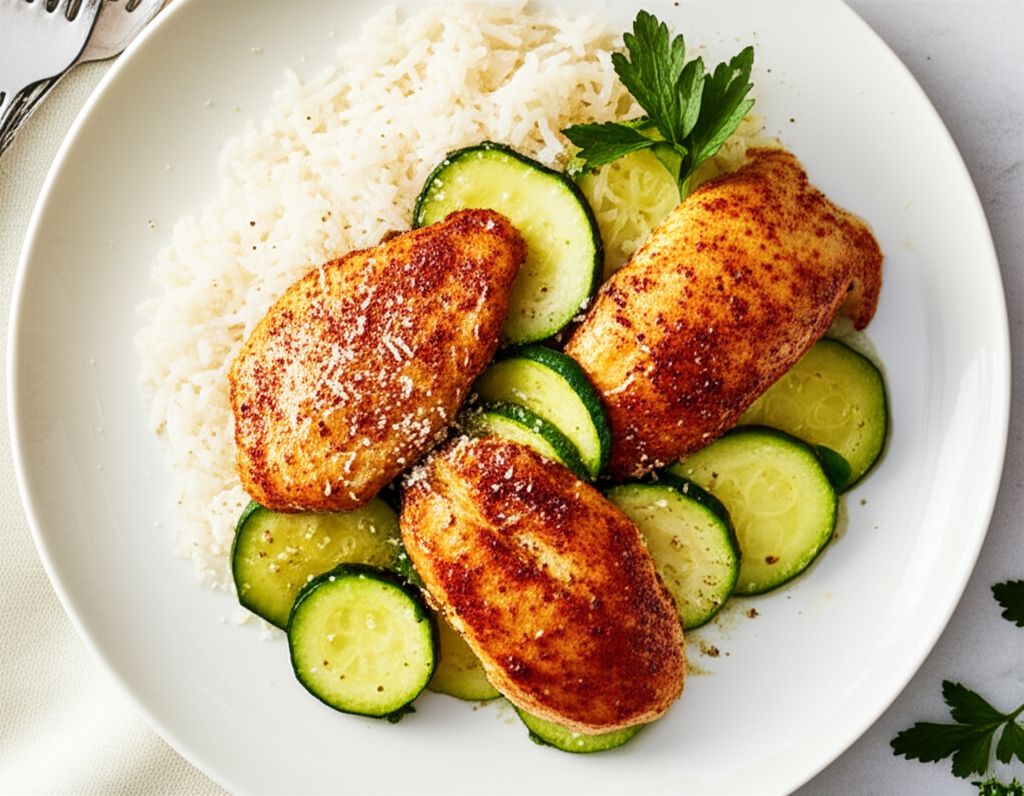 Garlic Chicken and Zucchini