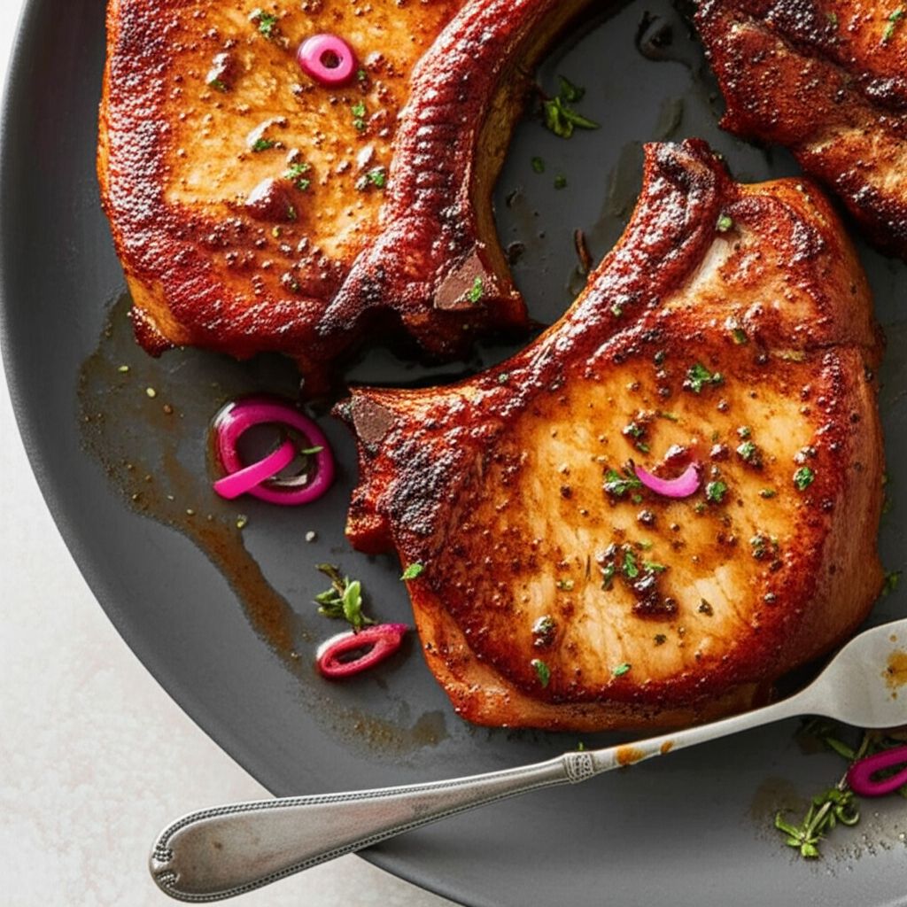 Garlic-Honey Pork Chops
