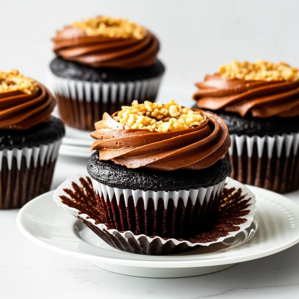 German Chocolate Cupcakes