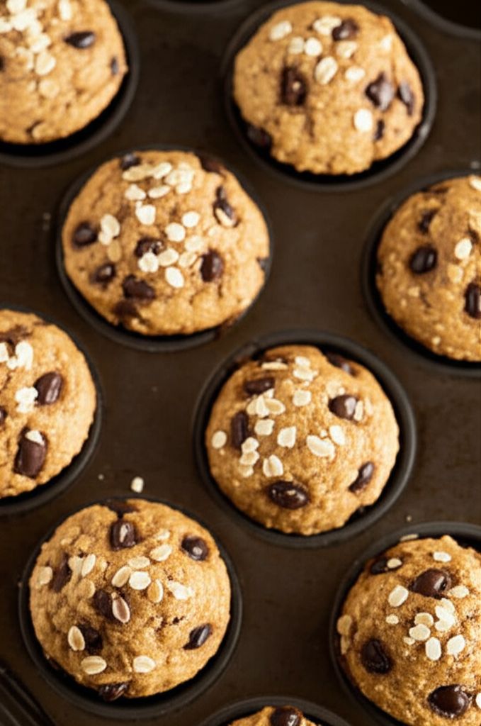 Gluten-Free Choc Chip Oatmeal Muffins