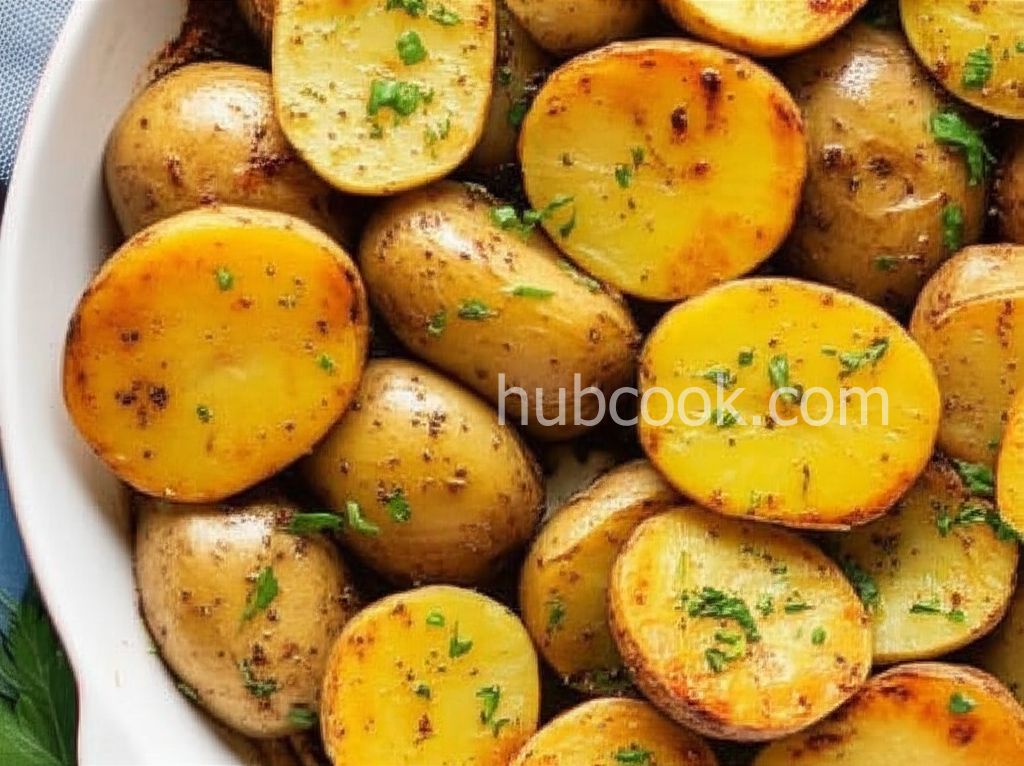 Greek Garlic-Lemon Potatoes Recipe