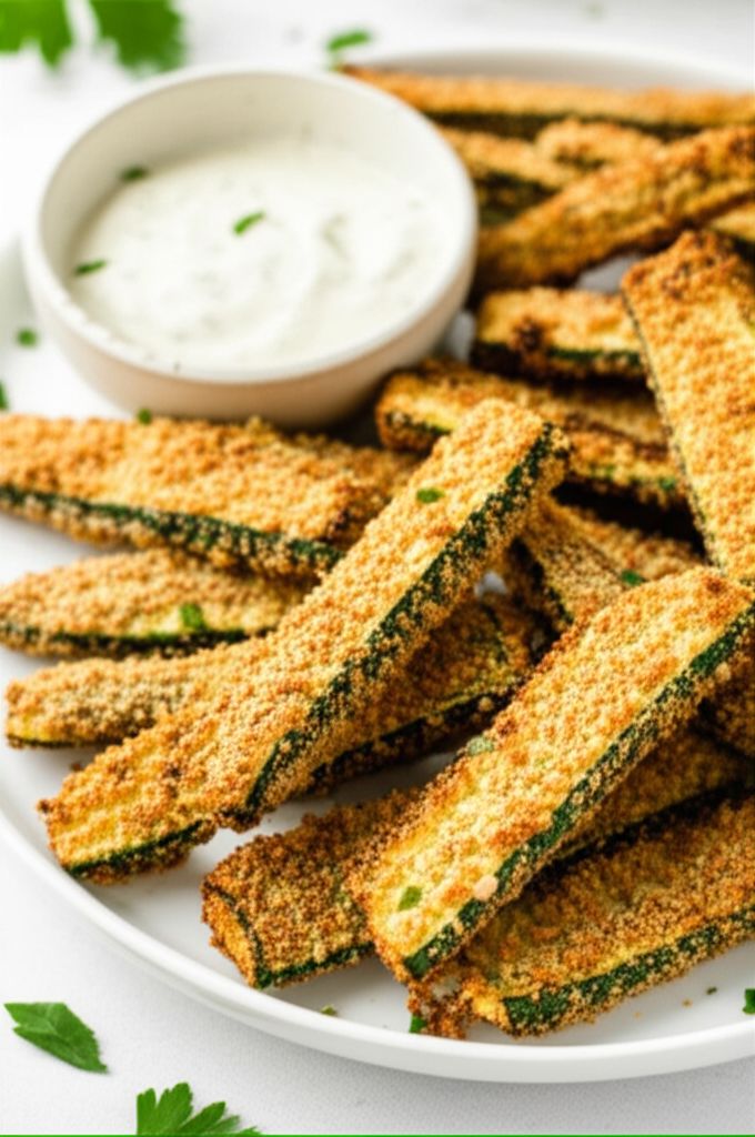Guilt-Free Air Fryer Ranch Zucchini Chips