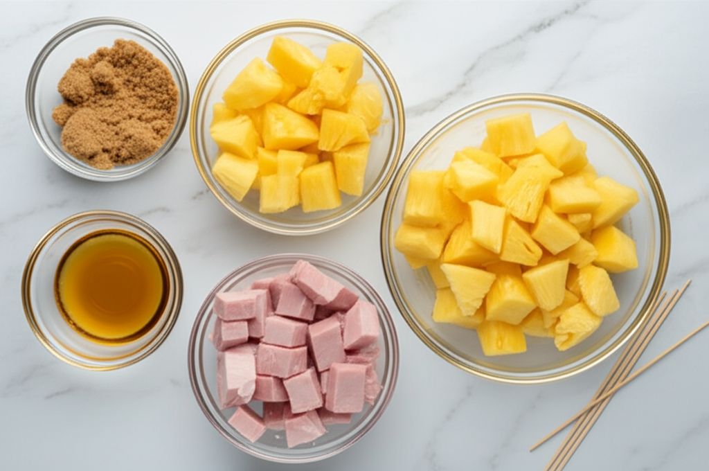Ham and Pineapple Kabobs