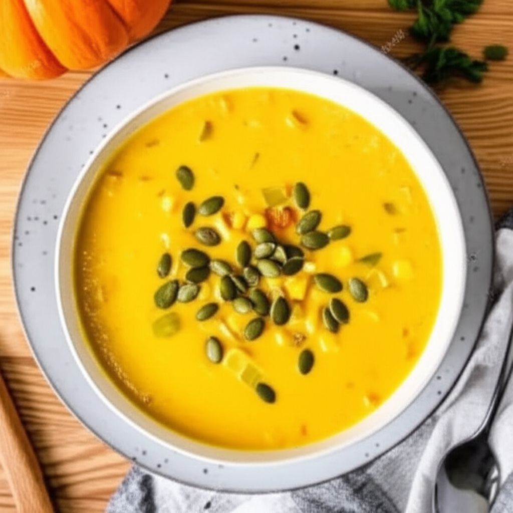 Hearty Corn and Pumpkin Soup
