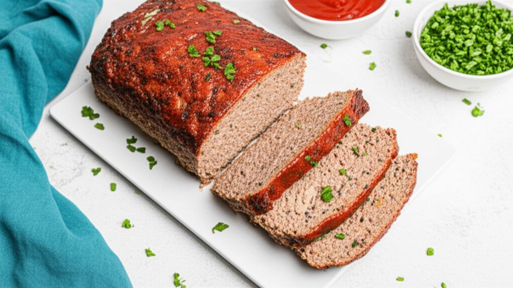 Heavenly Meatloaf with Blue Cheese, Mushrooms, and Spinach
