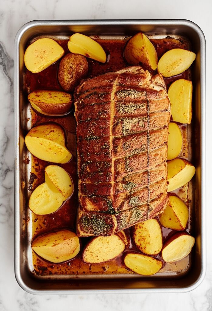 Herb Roasted Pork Loin and Potatoes