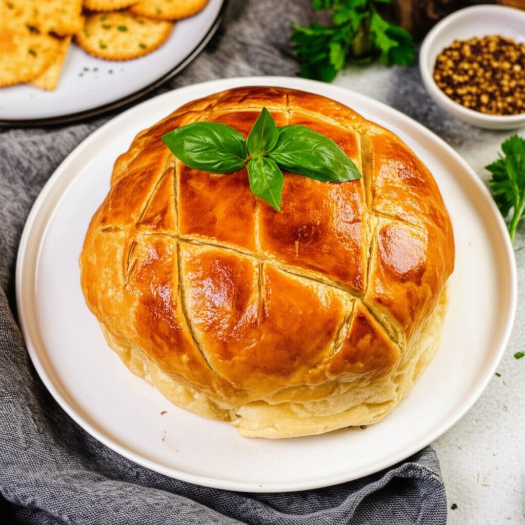Herbed Brie in Puff Pastry