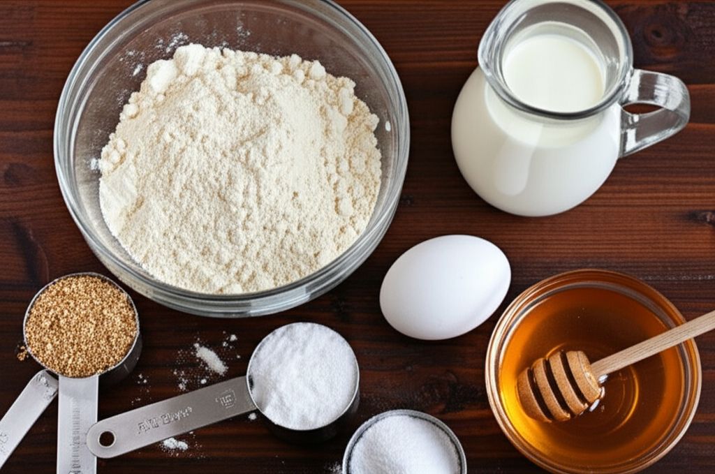 Honey Whole Wheat Pancakes