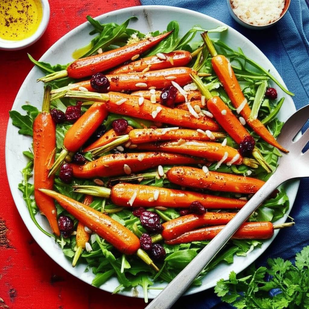 Honey-Lemon Roasted Carrot Salad