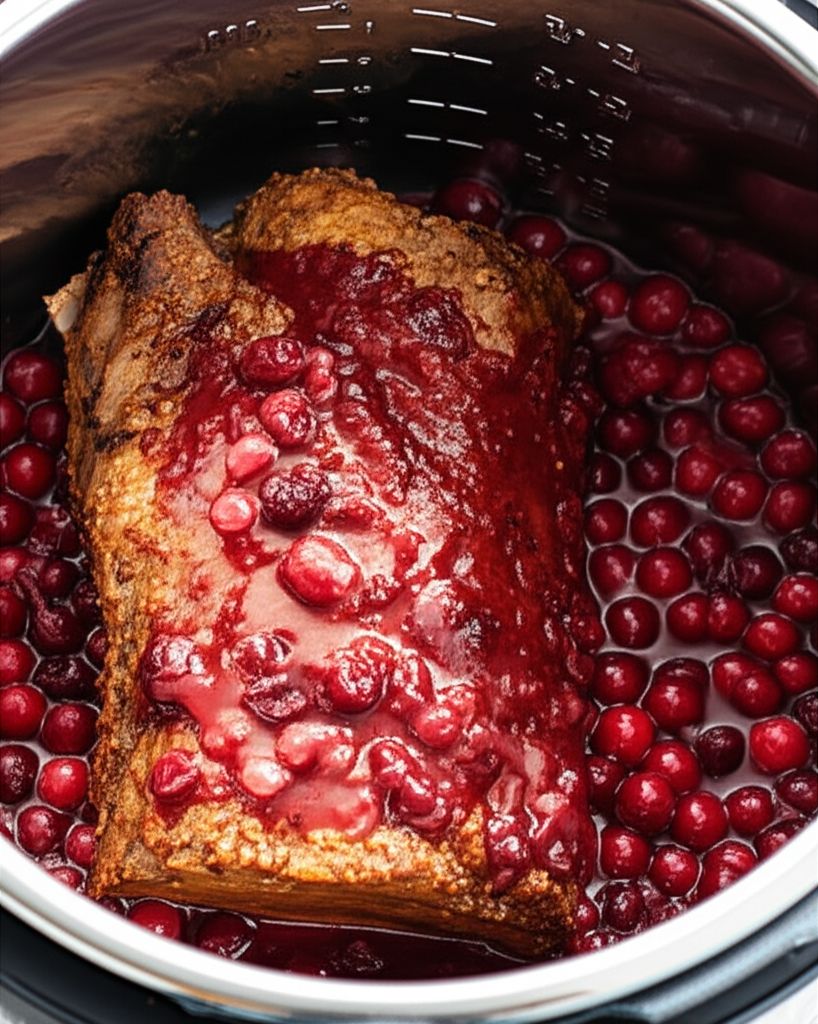Instant Pot Orange-Cranberry-Balsamic Pork Loin
