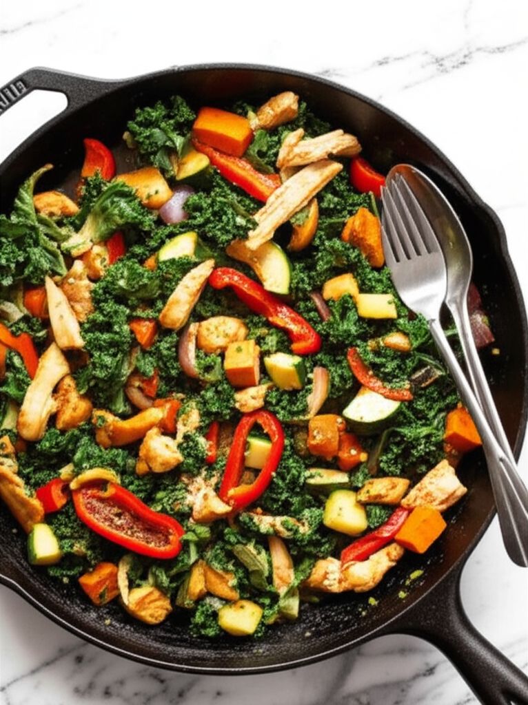 Kale and Chicken Stir-Fry