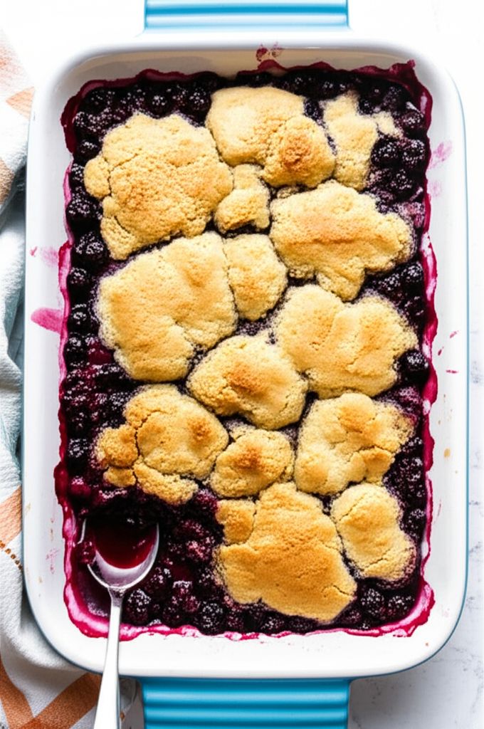 Lemon Blueberry Cobbler