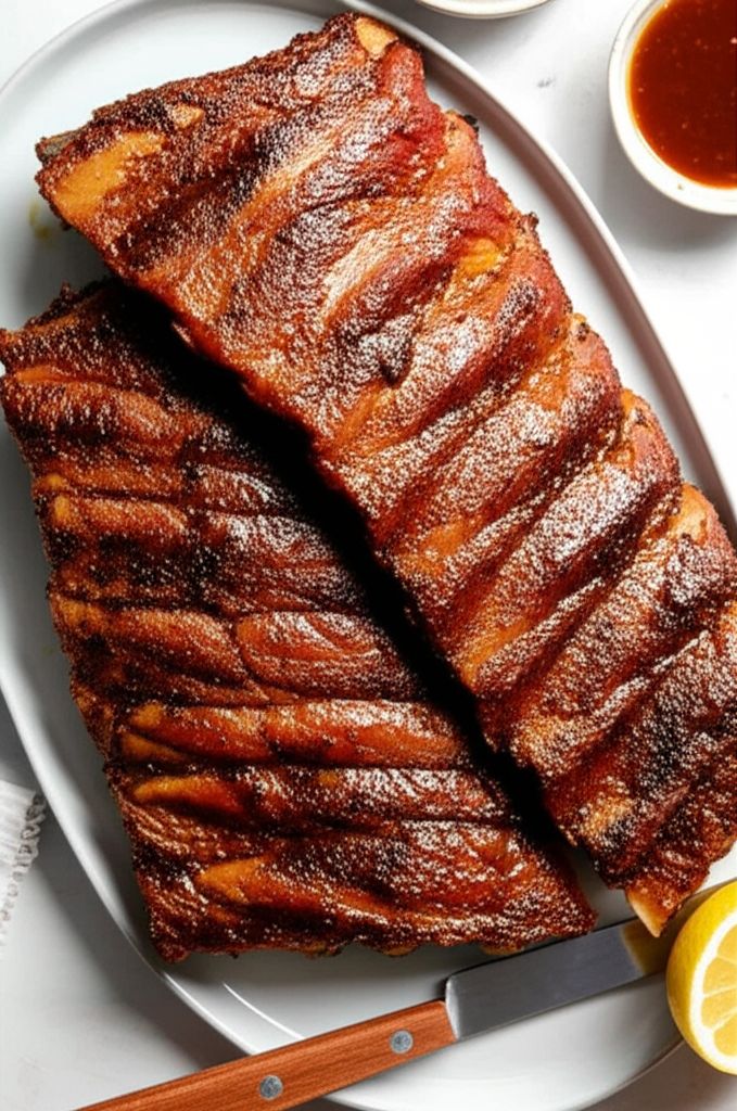 Lemon-Pepper-Rubbed Back Ribs