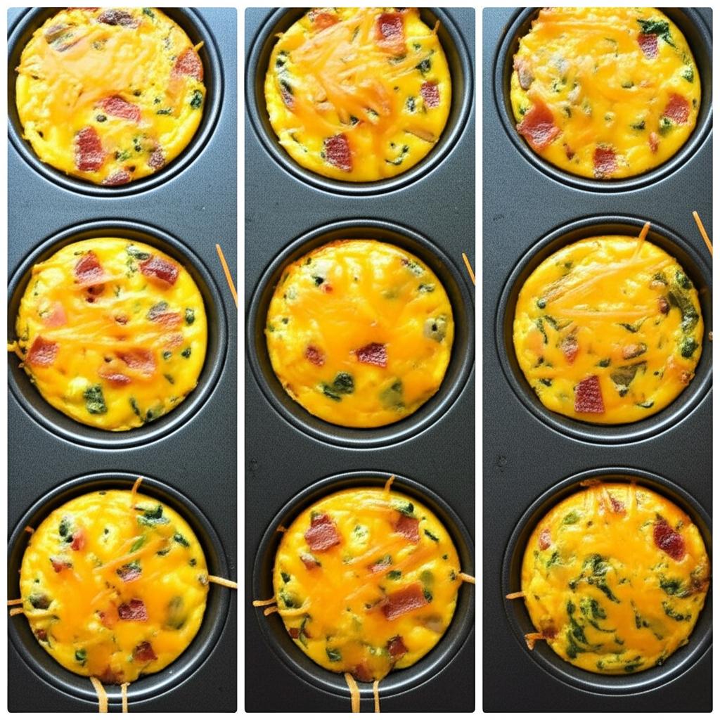 Low-Carb Bacon Spinach Egg Cups