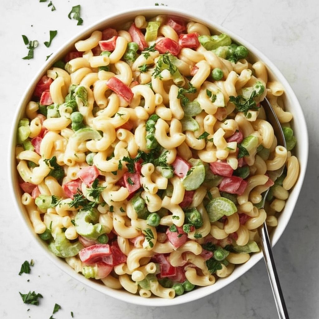 Macaroni Salad with Peas