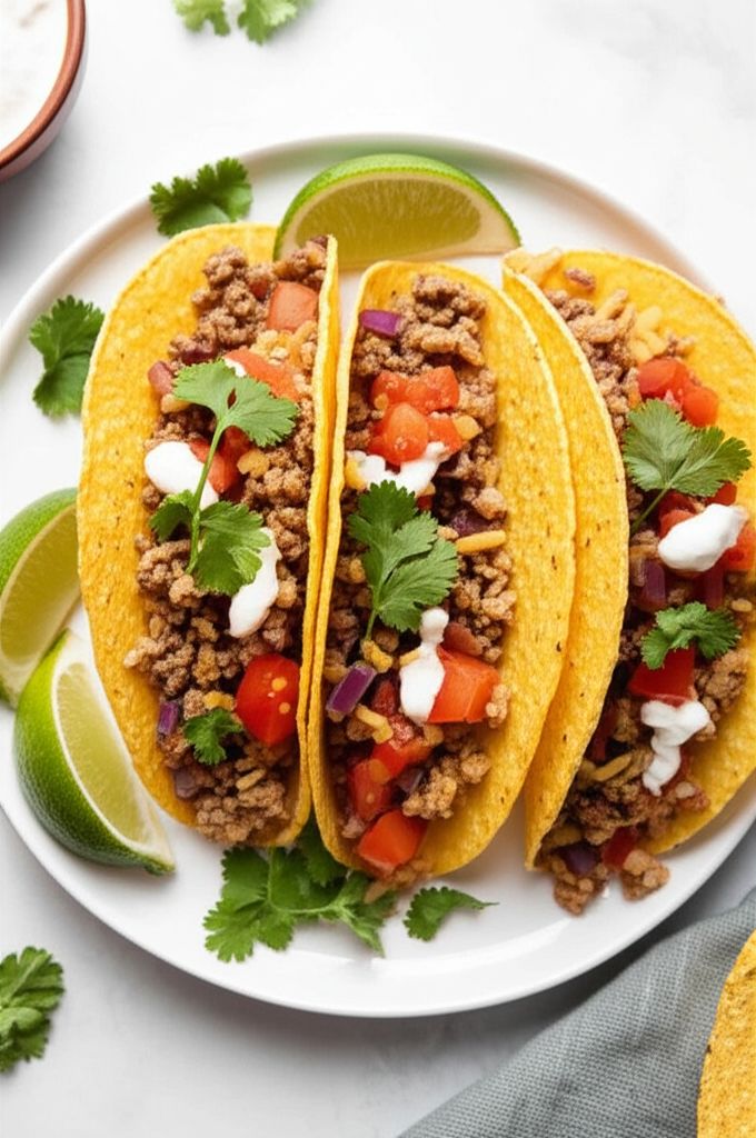 Mexican Rice & Beef Tacos
