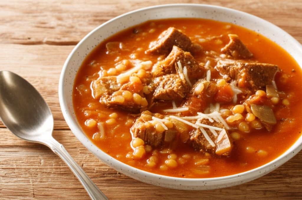 Mom's Italian Beef Barley Soup