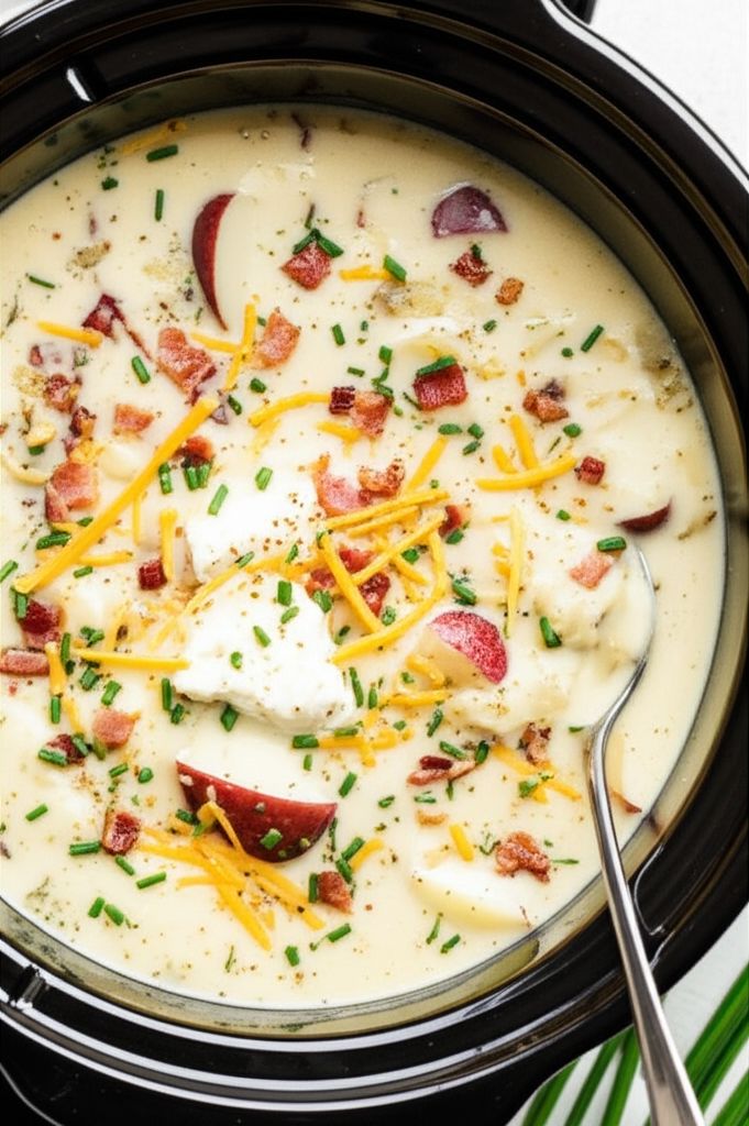 Nikki's Creamy Crock Pot Potato Soup