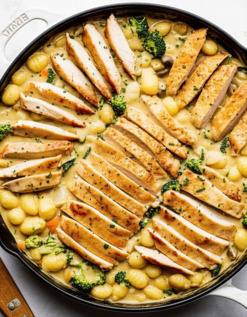 One Pan Chicken Gnocchi