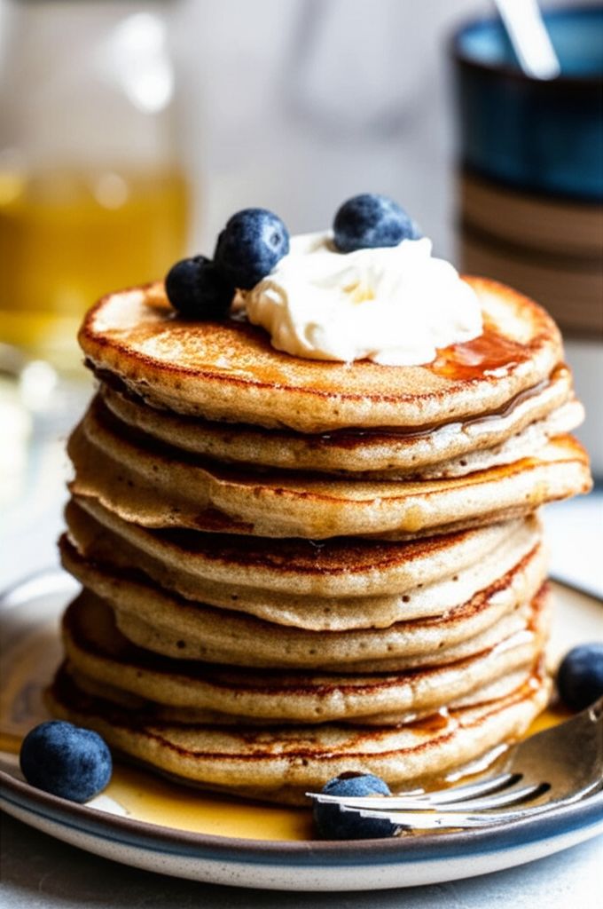 Overnight Sourdough Buckwheat Pancakes