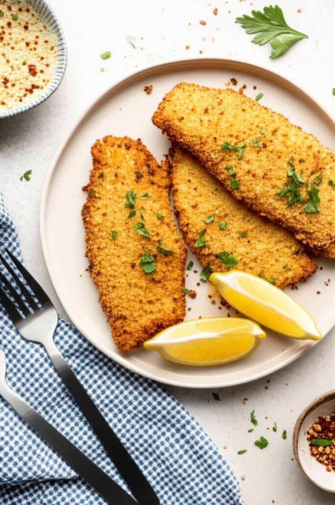 Panko-Crusted Air Fryer Mahi Mahi