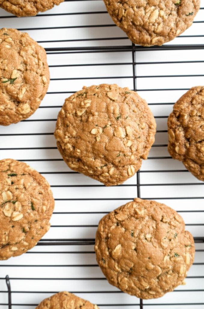 Peanut Butter Oatmeal Zucchini Cookies