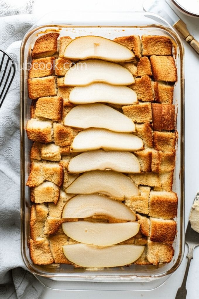 Pear and Almond French Toast Casserole