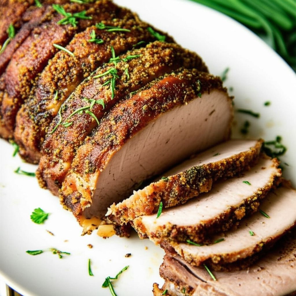 Perfect Herb-Roasted Pork Loin with Tangy Glaze