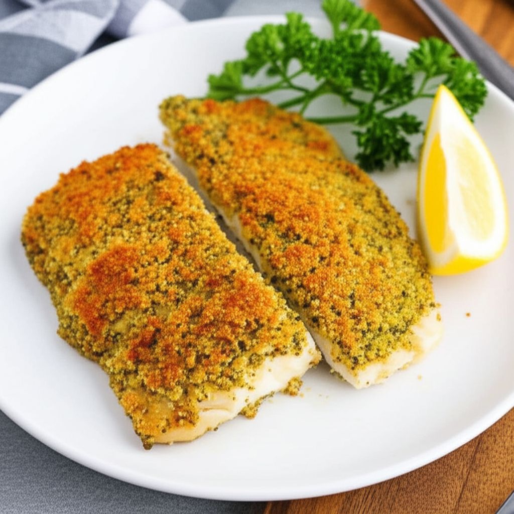 Pesto-Crusted Grouper