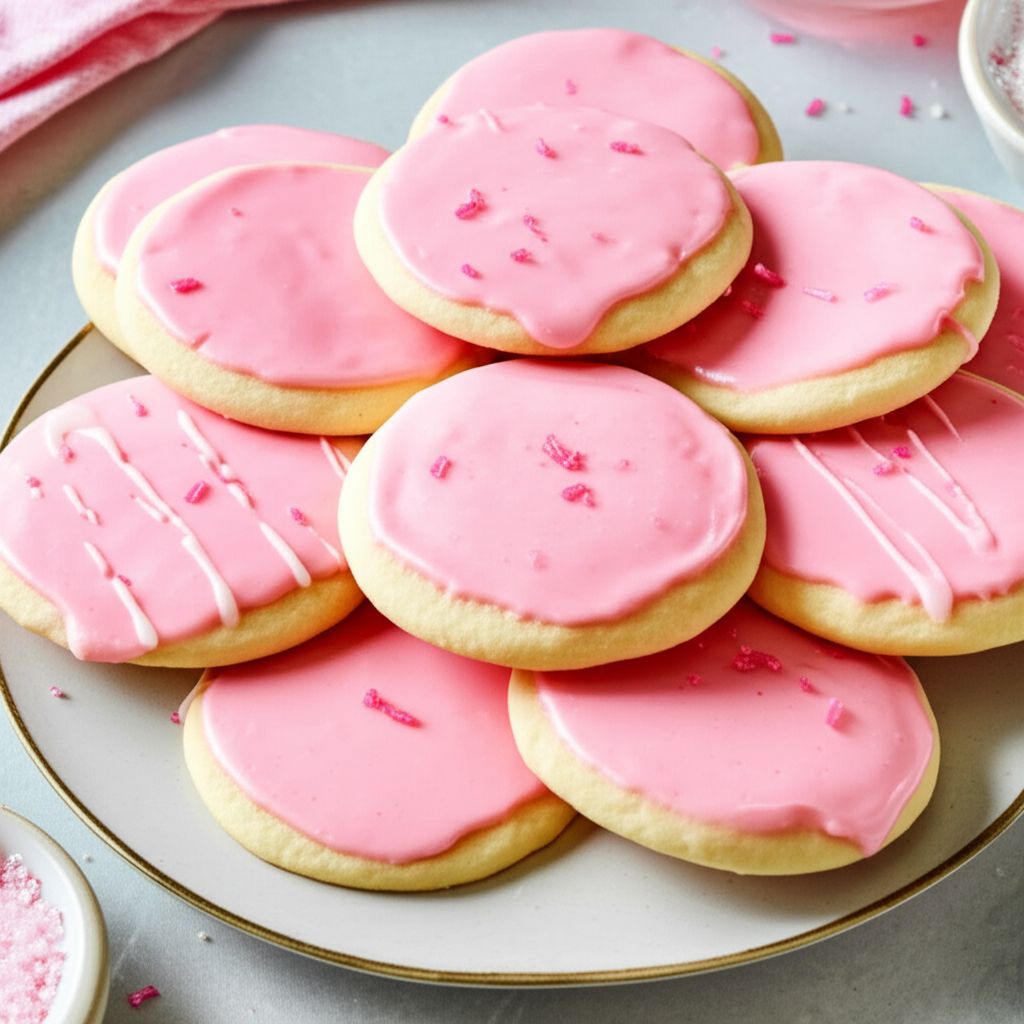 Pink Icing Cookies