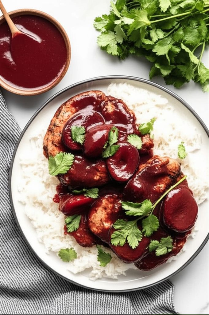 Pork with Plum Sauce
