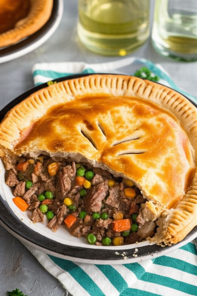 Pot Pie with Leftover Pot Roast and Vegetables
