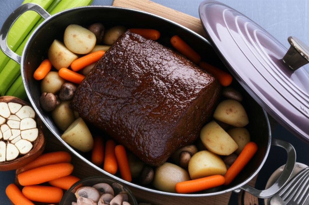 Pot Roast, Vegetables, and Beer