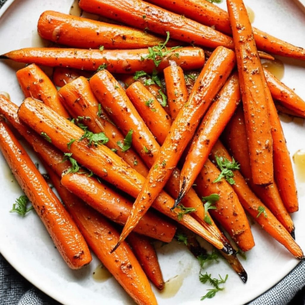 Roasted Carrots and Onions with Fennel Fronds and Honey