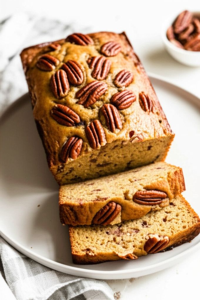 Roasted Pecan Banana Bread Loaves
