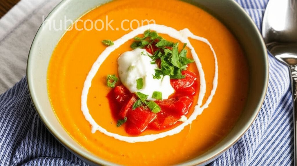 Roasted Red Bell Pepper Soup