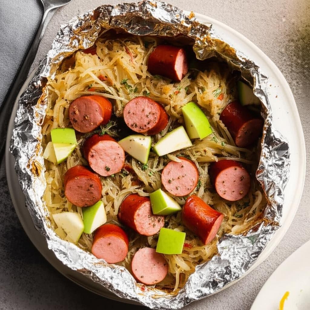 Roasted Sausage and Sauerkraut