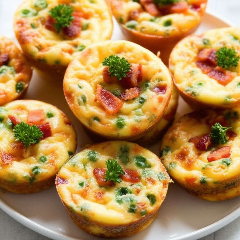 Savory Breakfast Mini Cheesecakes