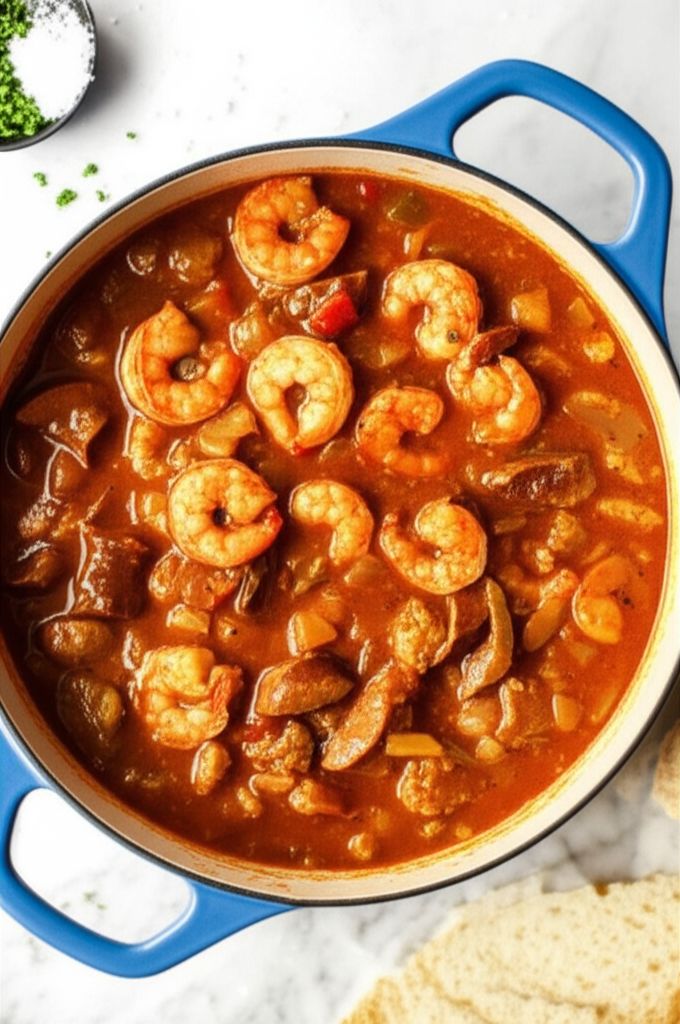 Shrimp and Sausage and Chicken Gumbo