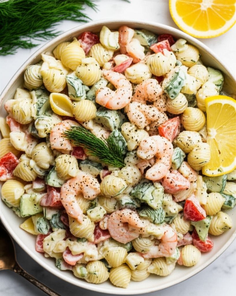 Shrimp Pasta Salad with Fresh Dill