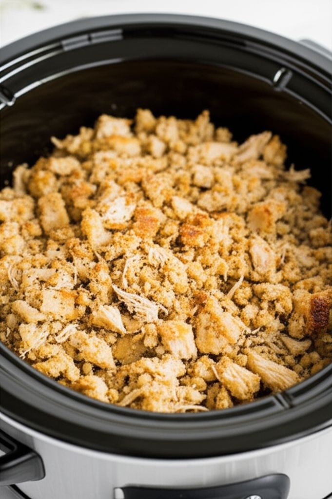 Slow Cooker Chicken and Dressing