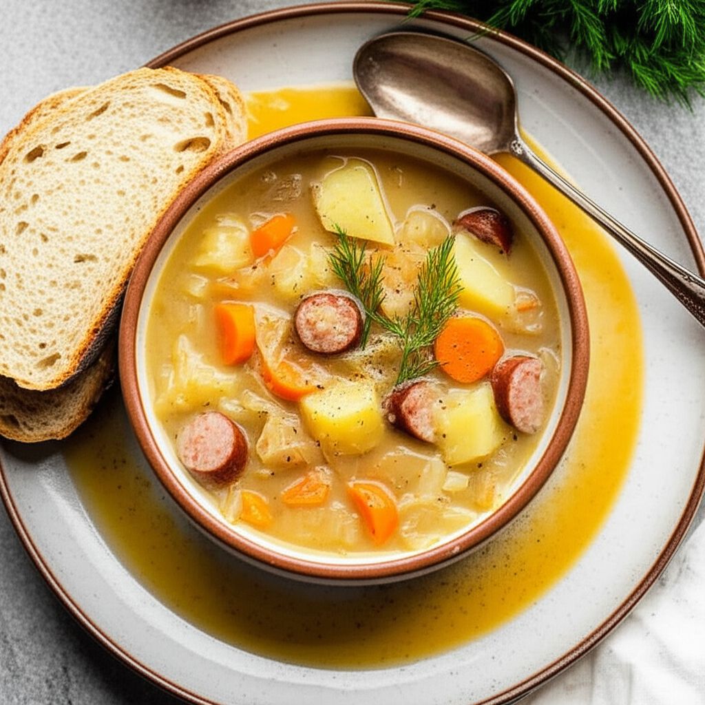 Slow Cooker Sauerkraut Soup