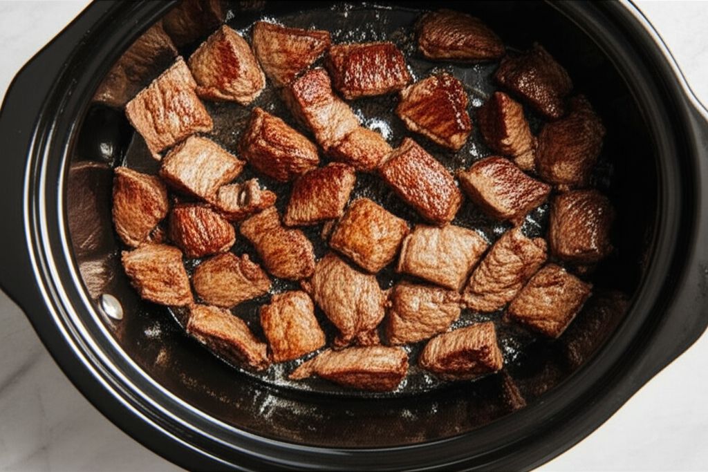 Slow Cooker Venison Stroganoff