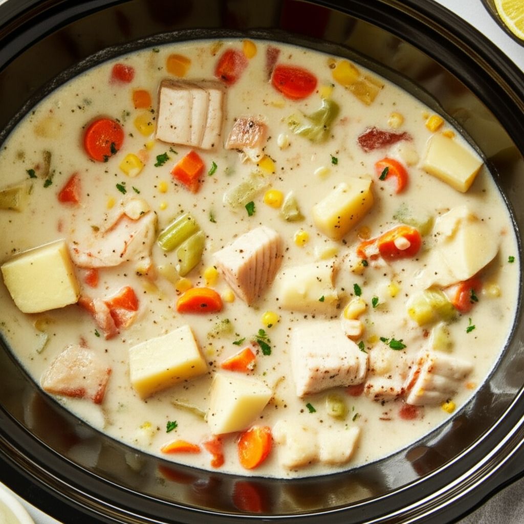 Slow-Cooker Fish Chowder