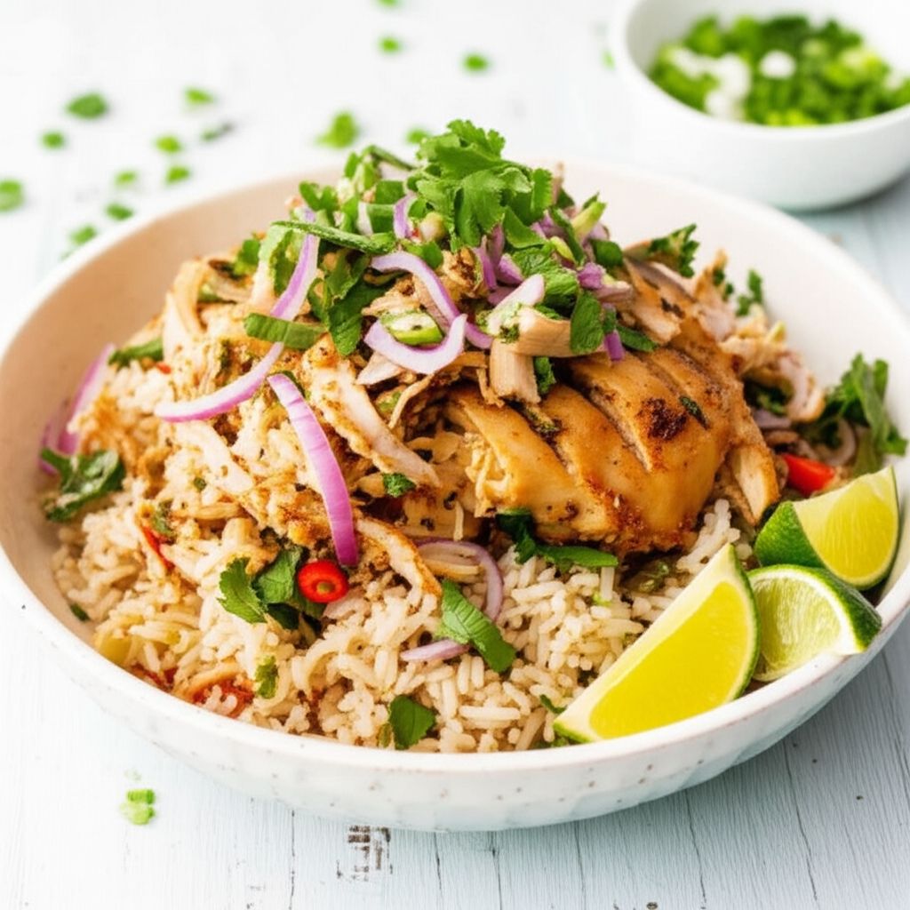 Southeast Asian Style Chicken Rice